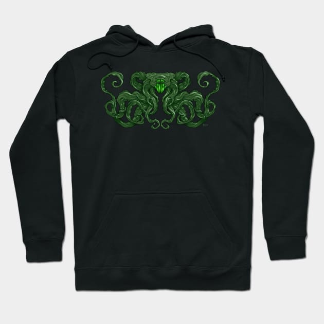 Lovecraft Green Hoodie by Shannon Potratz